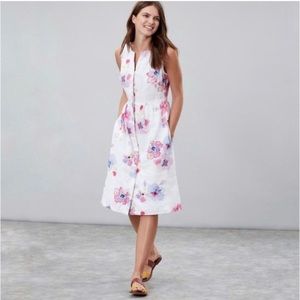 Joules Lisia Linen Floral Summer Essential Dress 14